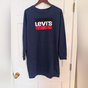 Levi's Graphic Sweatshirt Dress Size Medium